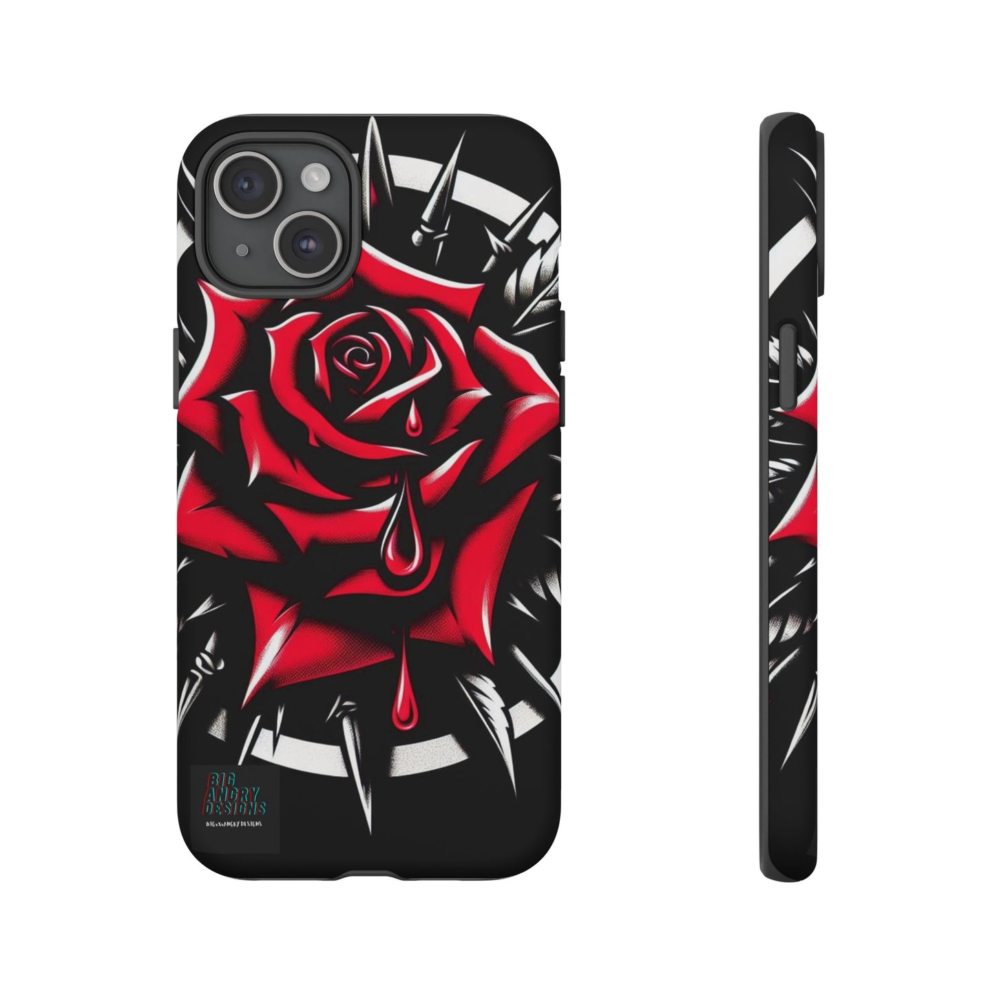 BIGxXxANGRY DESIGNS "Blood Rose" Protective Phone Case