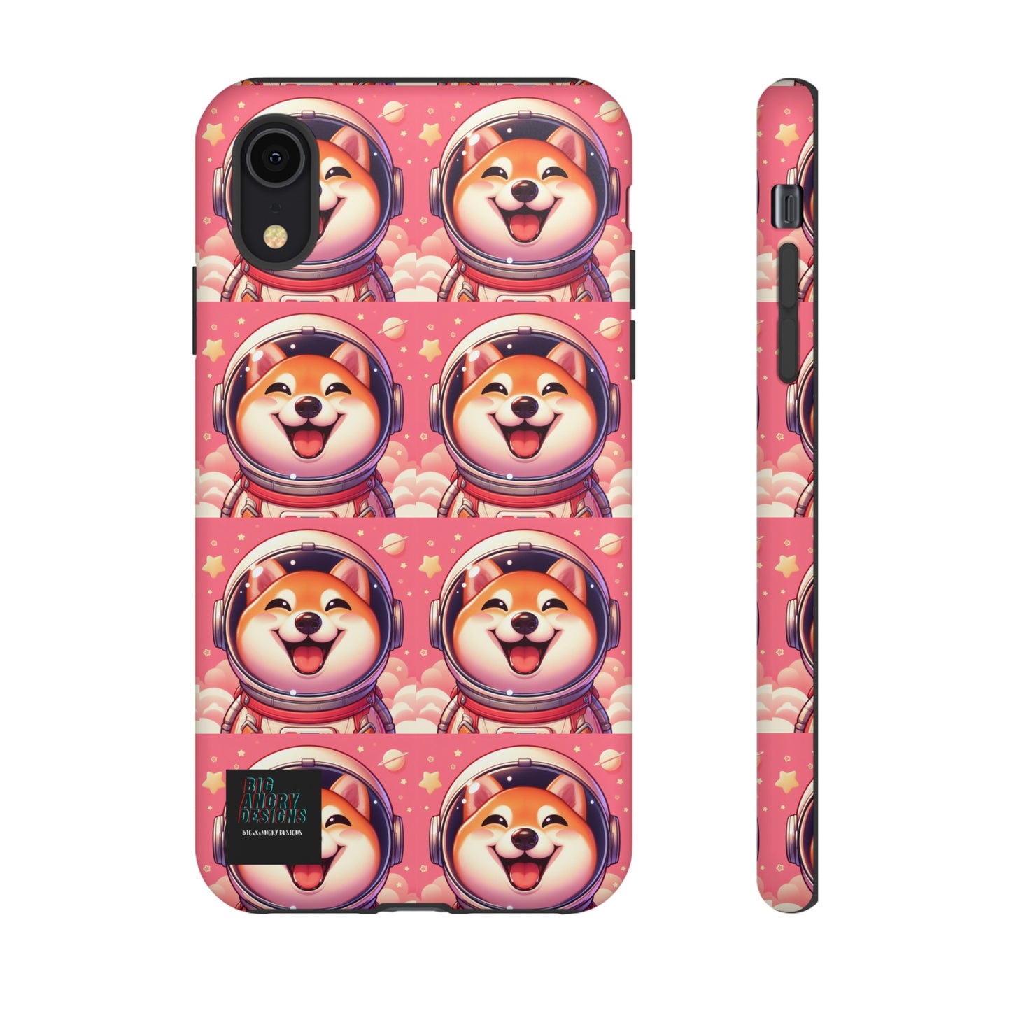 BIGxXxANGRY DESIGNS  Space Pup" Protective Phone Case