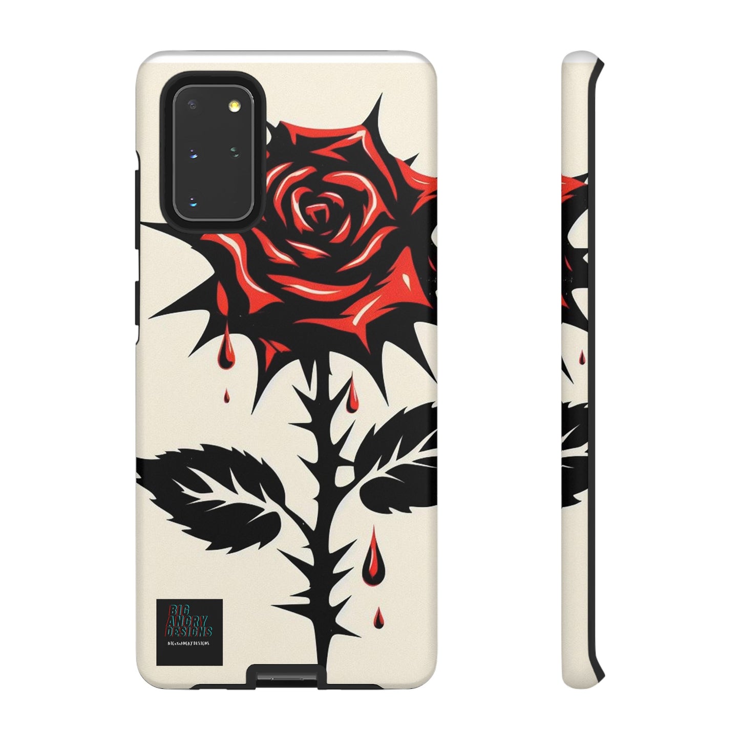 BIGxXxANGRY DESIGNS "KISSED ROSE" Protective Phone Case