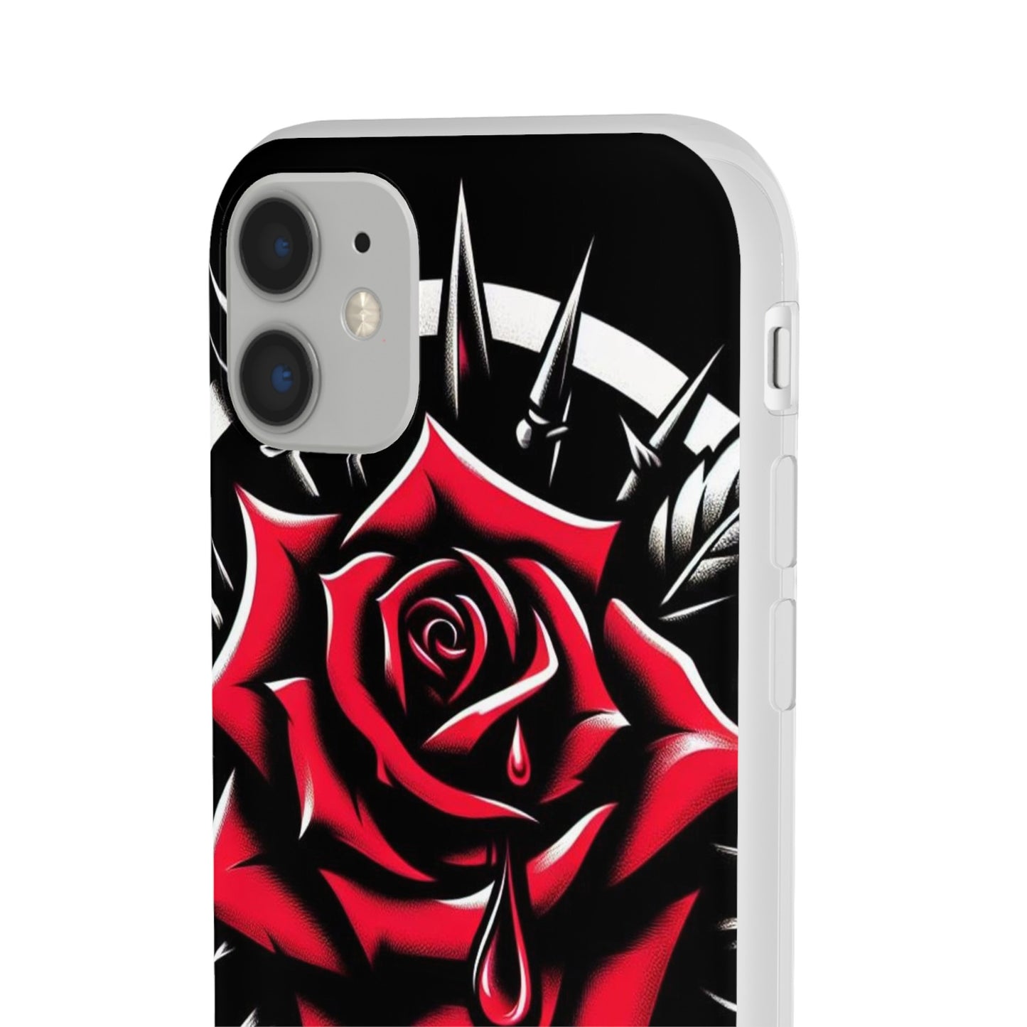 BIGxXxANGRY DESIGNS "Blood Rose" Flex Case