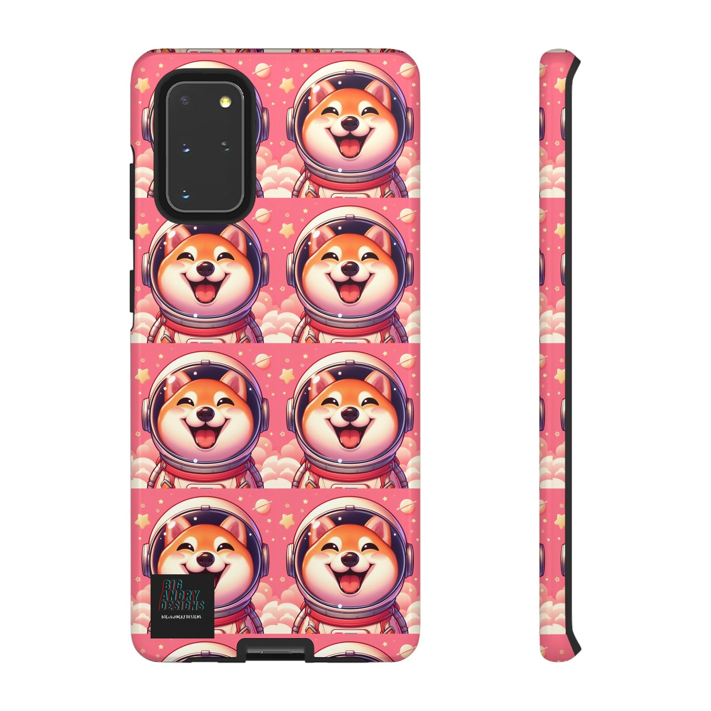 BIGxXxANGRY DESIGNS  Space Pup" Protective Phone Case