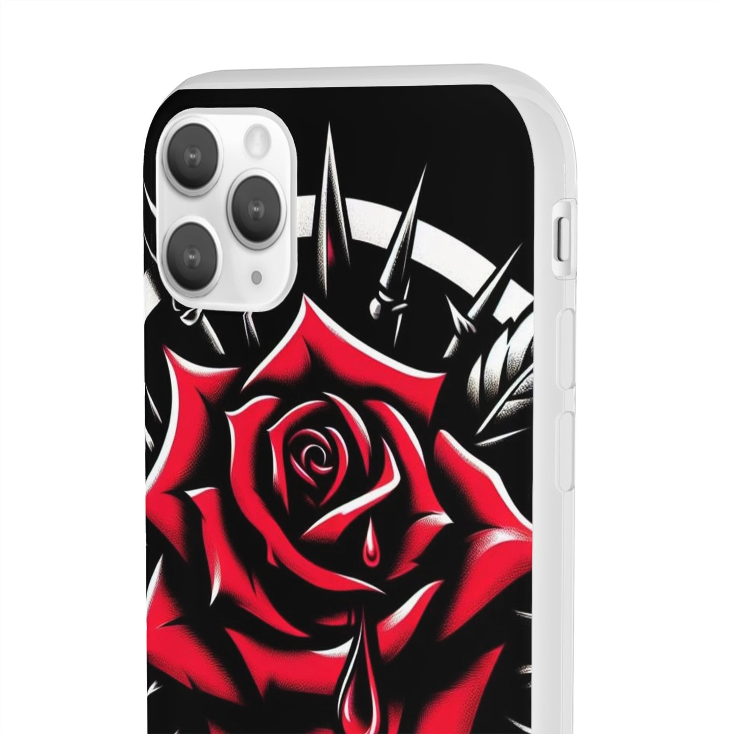 BIGxXxANGRY DESIGNS "Blood Rose" Flex Case