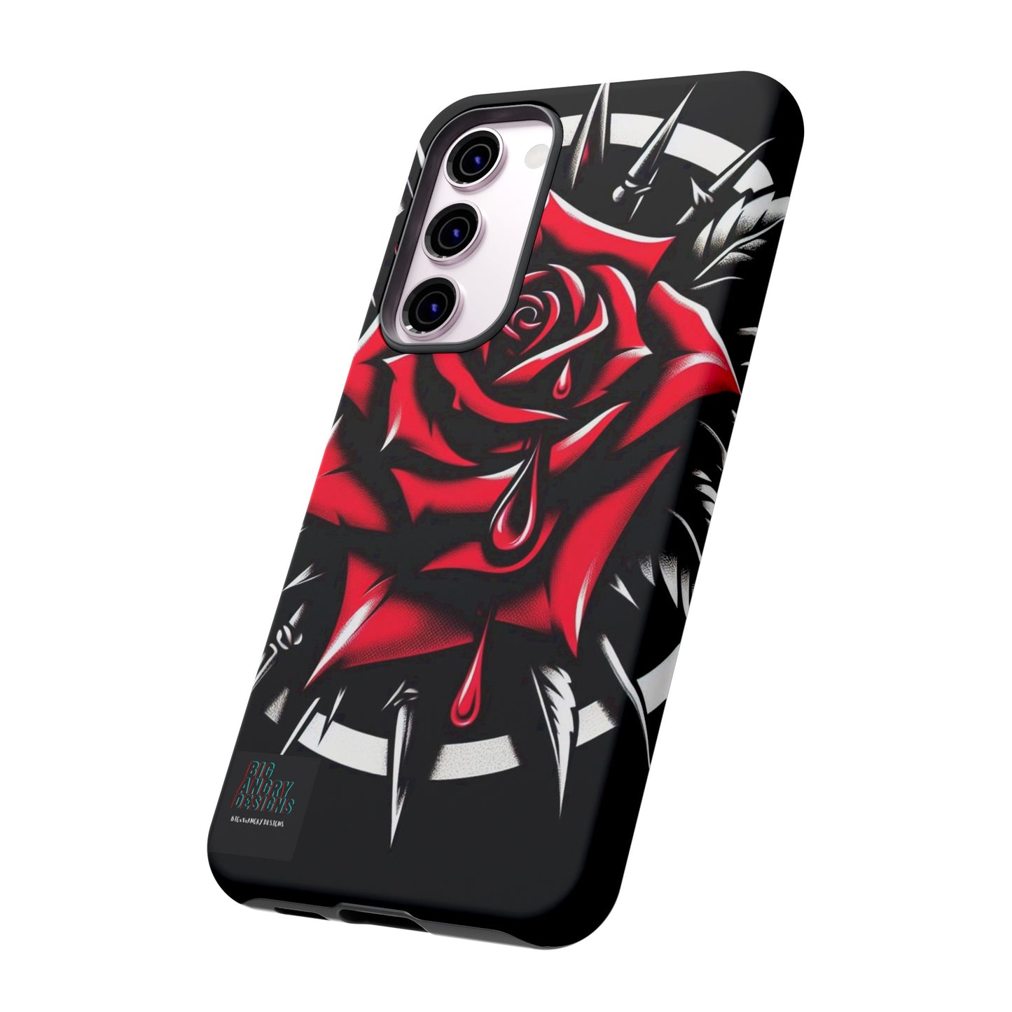 BIGxXxANGRY DESIGNS "Blood Rose" Protective Phone Case