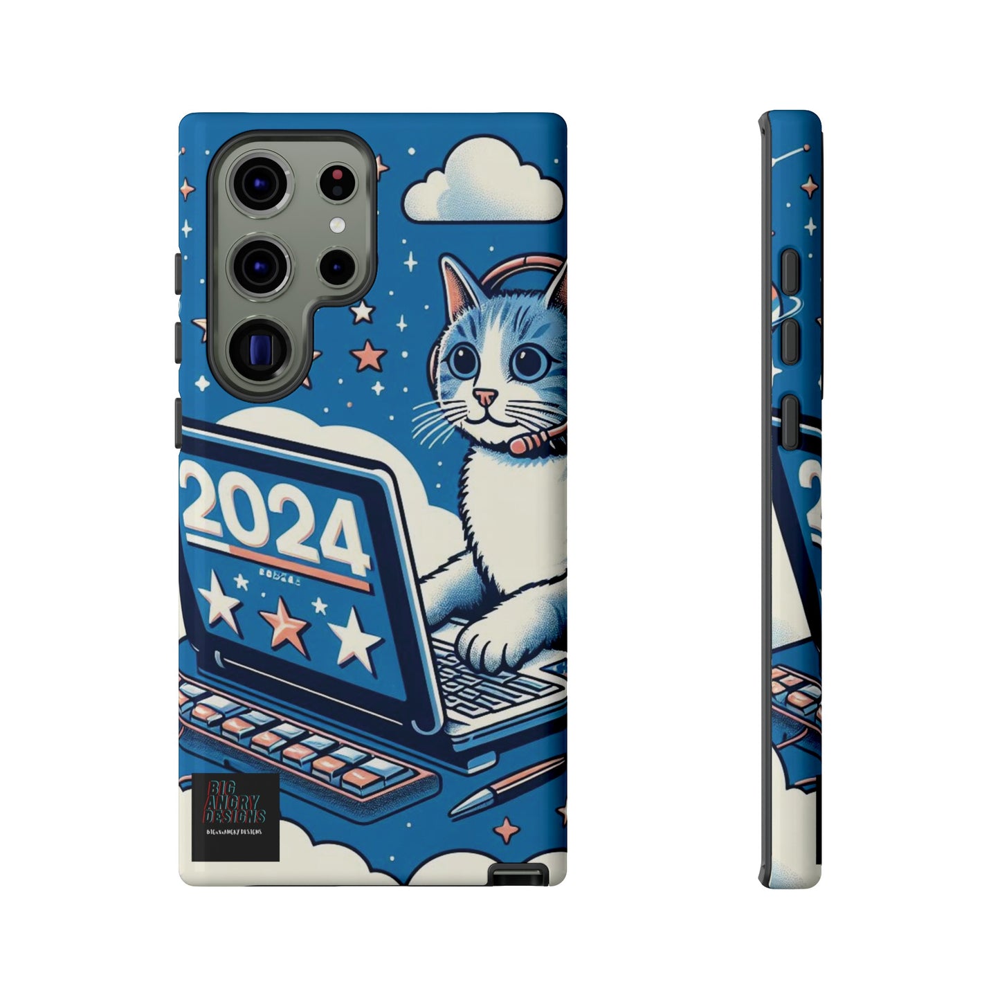 BIGxXxANGRY DESIGNS "2024  Kitty" Protective Phone Case