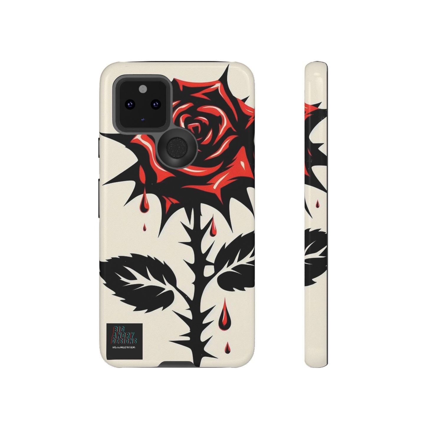 BIGxXxANGRY DESIGNS "KISSED ROSE" Protective Phone Case