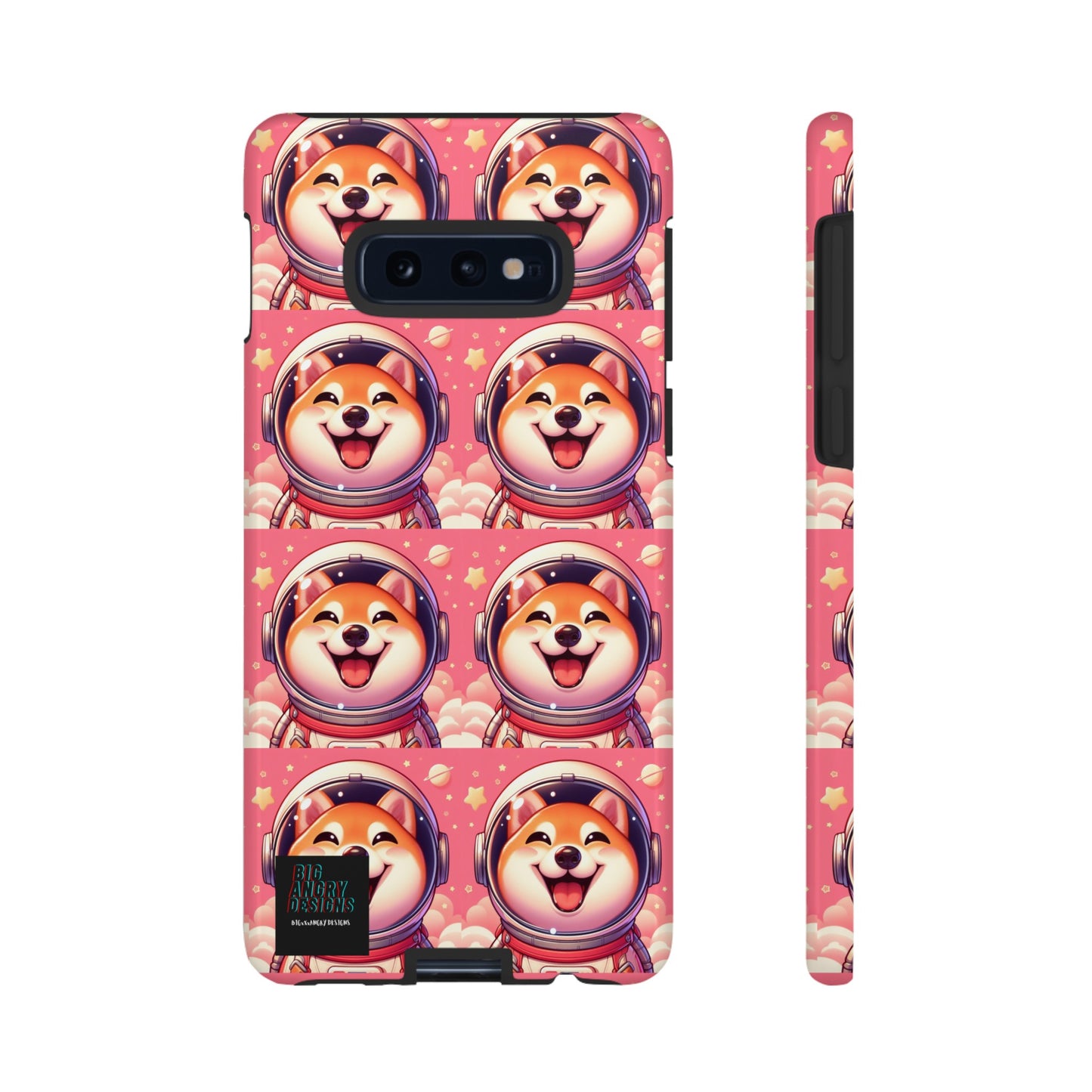 BIGxXxANGRY DESIGNS  Space Pup" Protective Phone Case