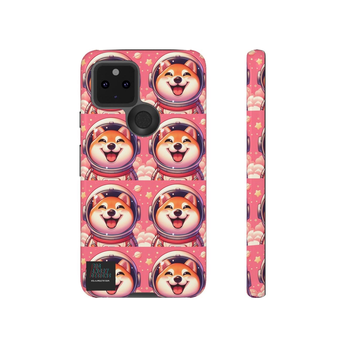 BIGxXxANGRY DESIGNS  Space Pup" Protective Phone Case