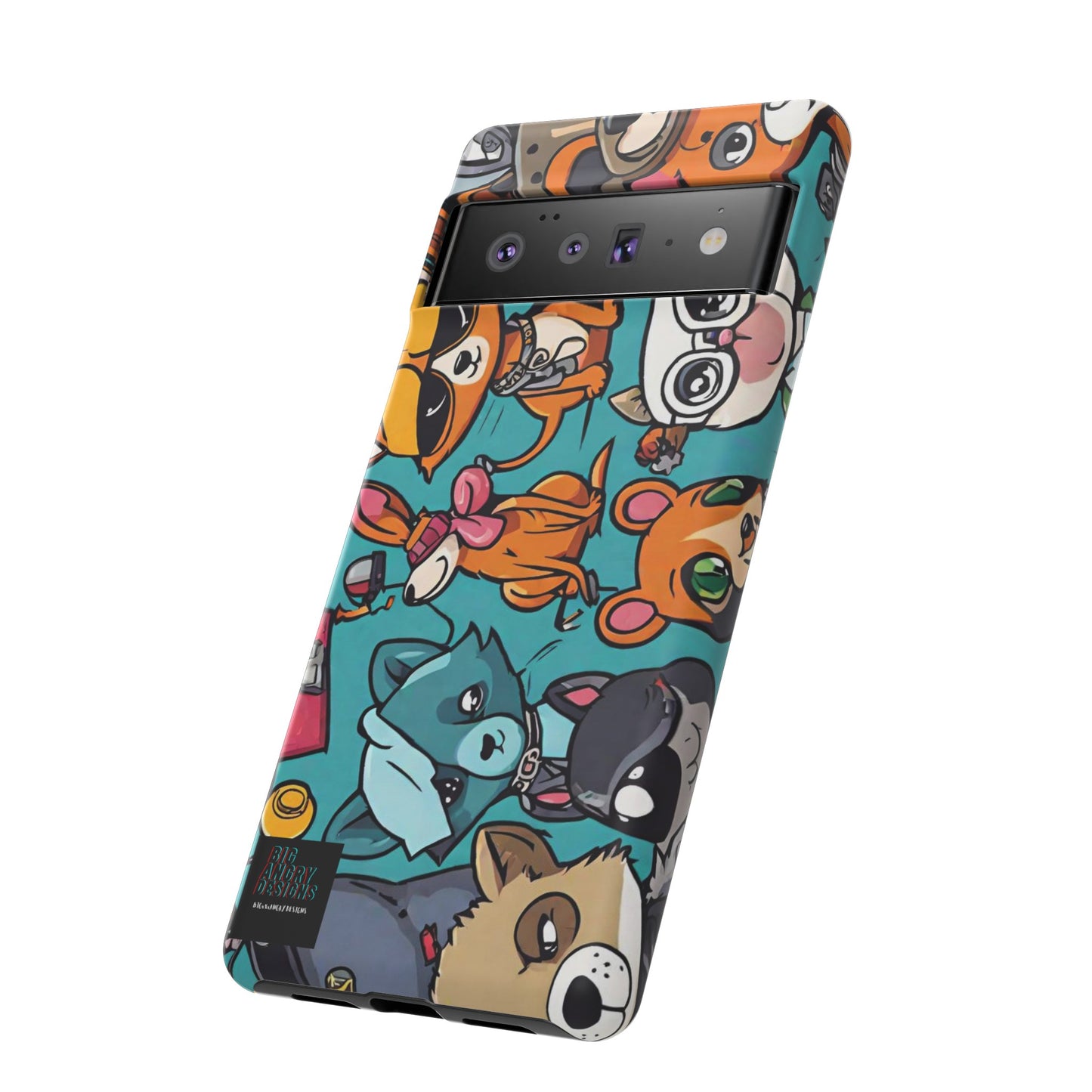 BIGxXxANGRY DESIGNS  "Paw Pals" Protective Phone Case