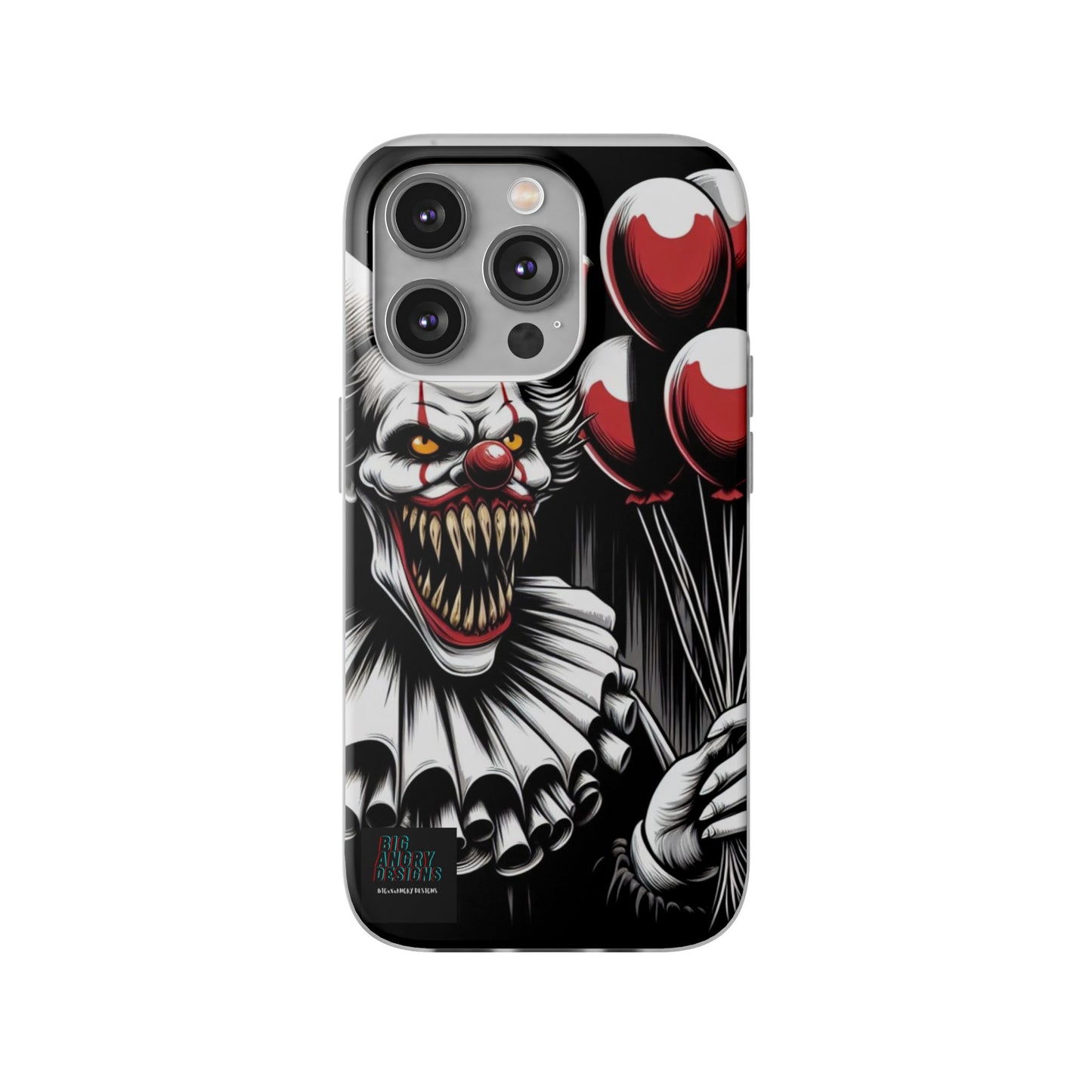 BIGxXxANGRY DESIGNS "BUBBLES THE CLOWN" Flex Case