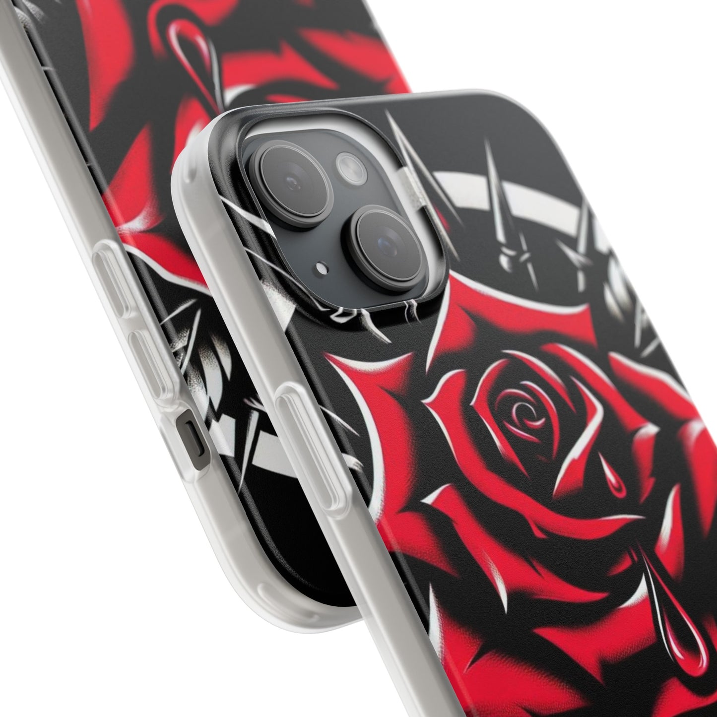 BIGxXxANGRY DESIGNS "Blood Rose" Flex Case