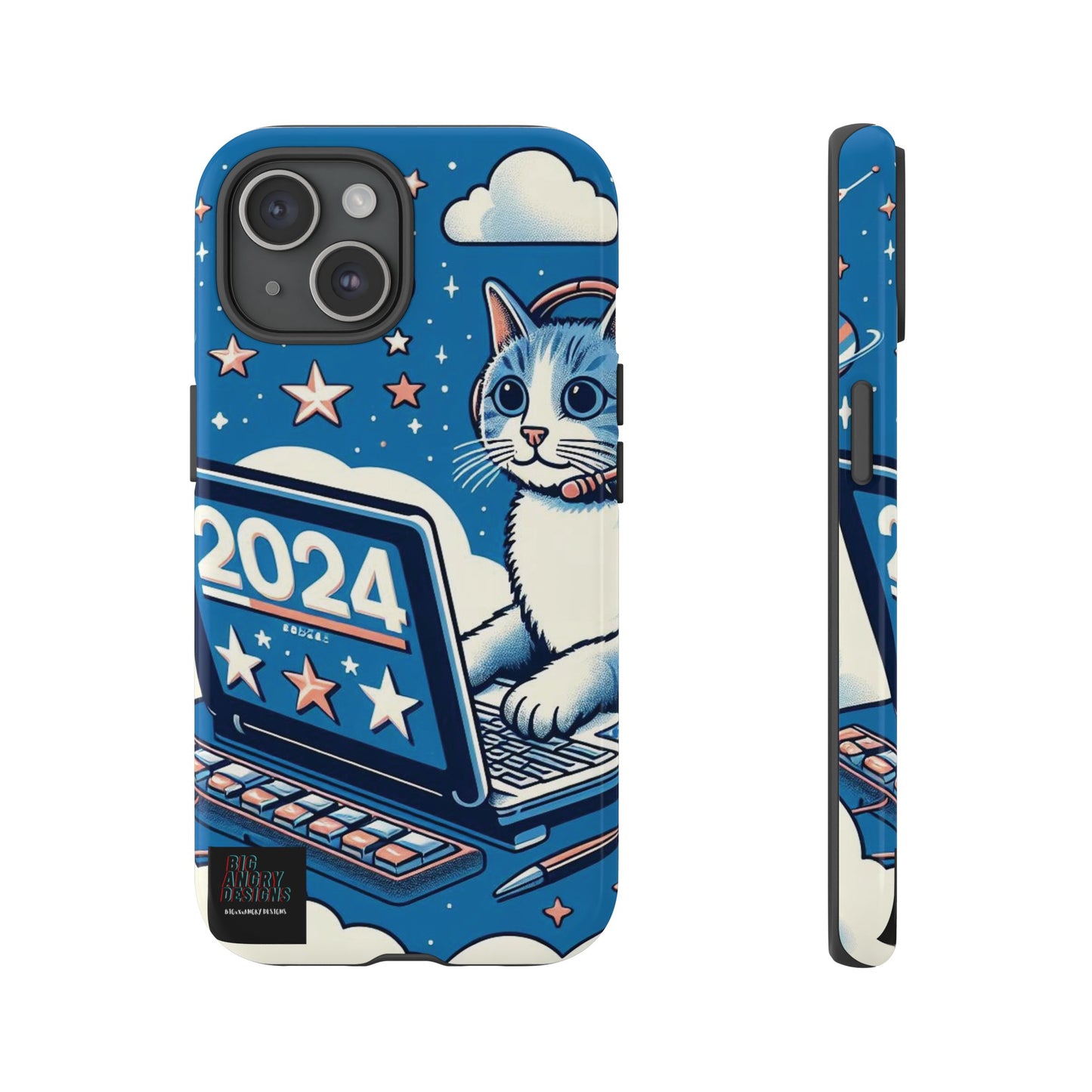 BIGxXxANGRY DESIGNS "2024  Kitty" Protective Phone Case