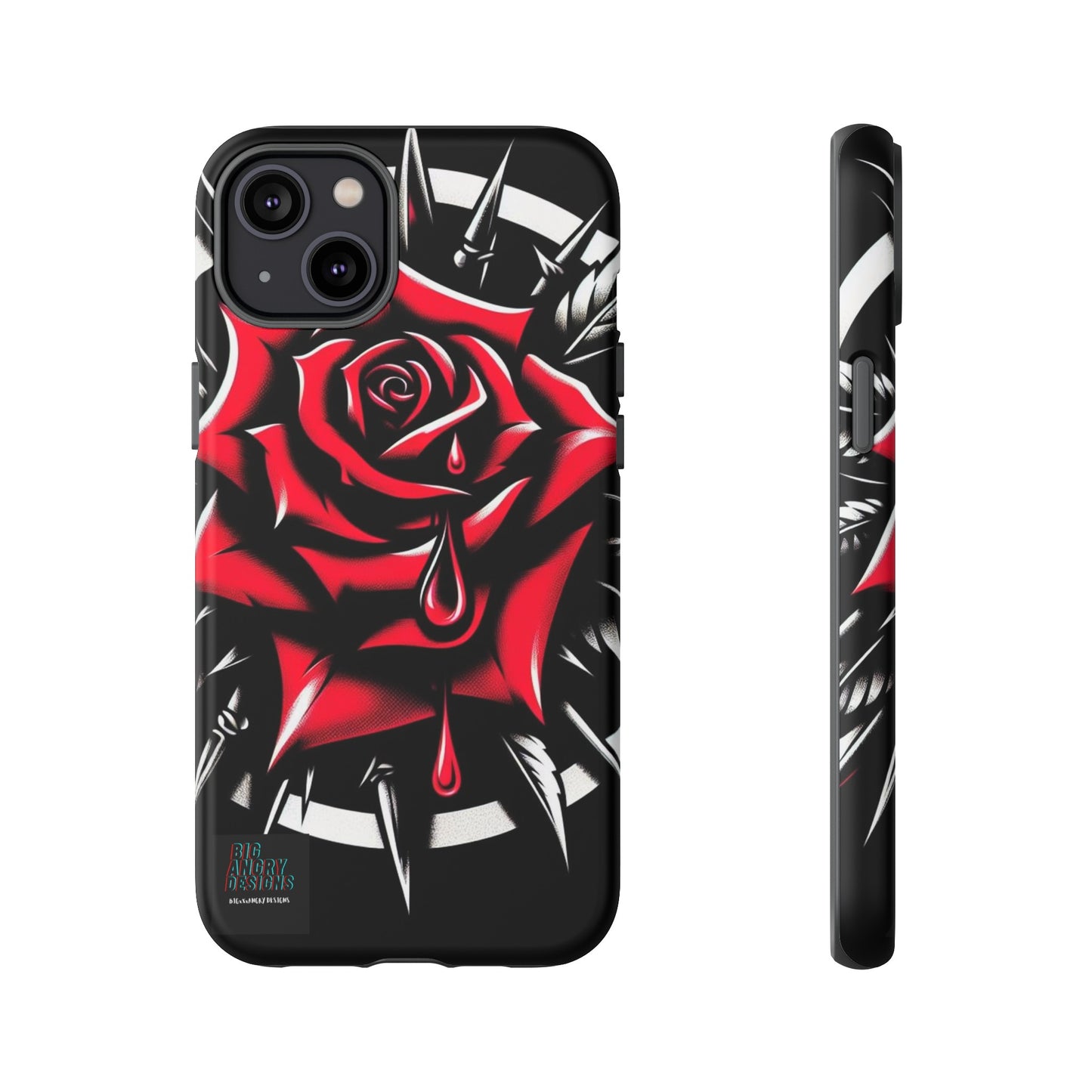 BIGxXxANGRY DESIGNS "Blood Rose" Protective Phone Case