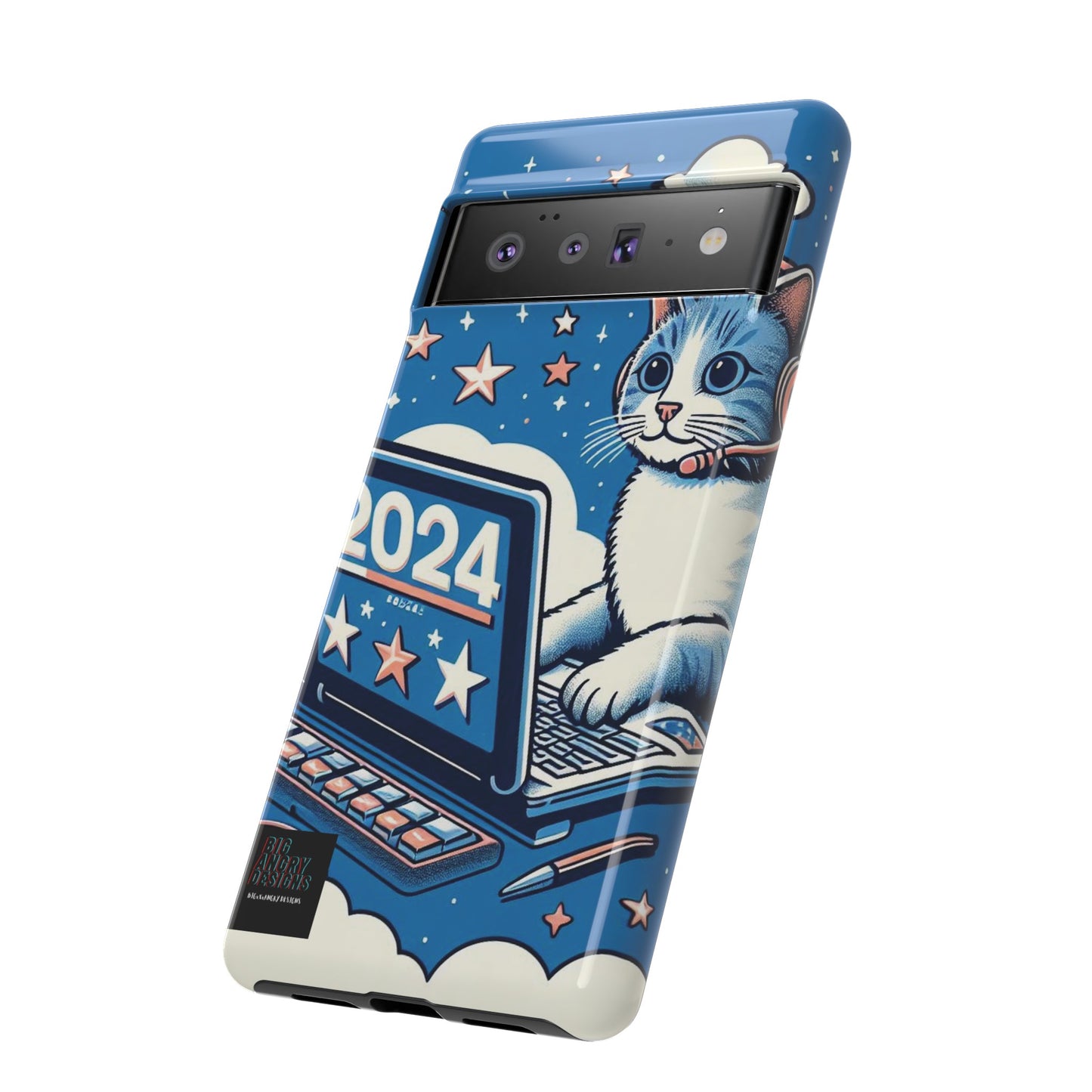 BIGxXxANGRY DESIGNS "2024  Kitty" Protective Phone Case