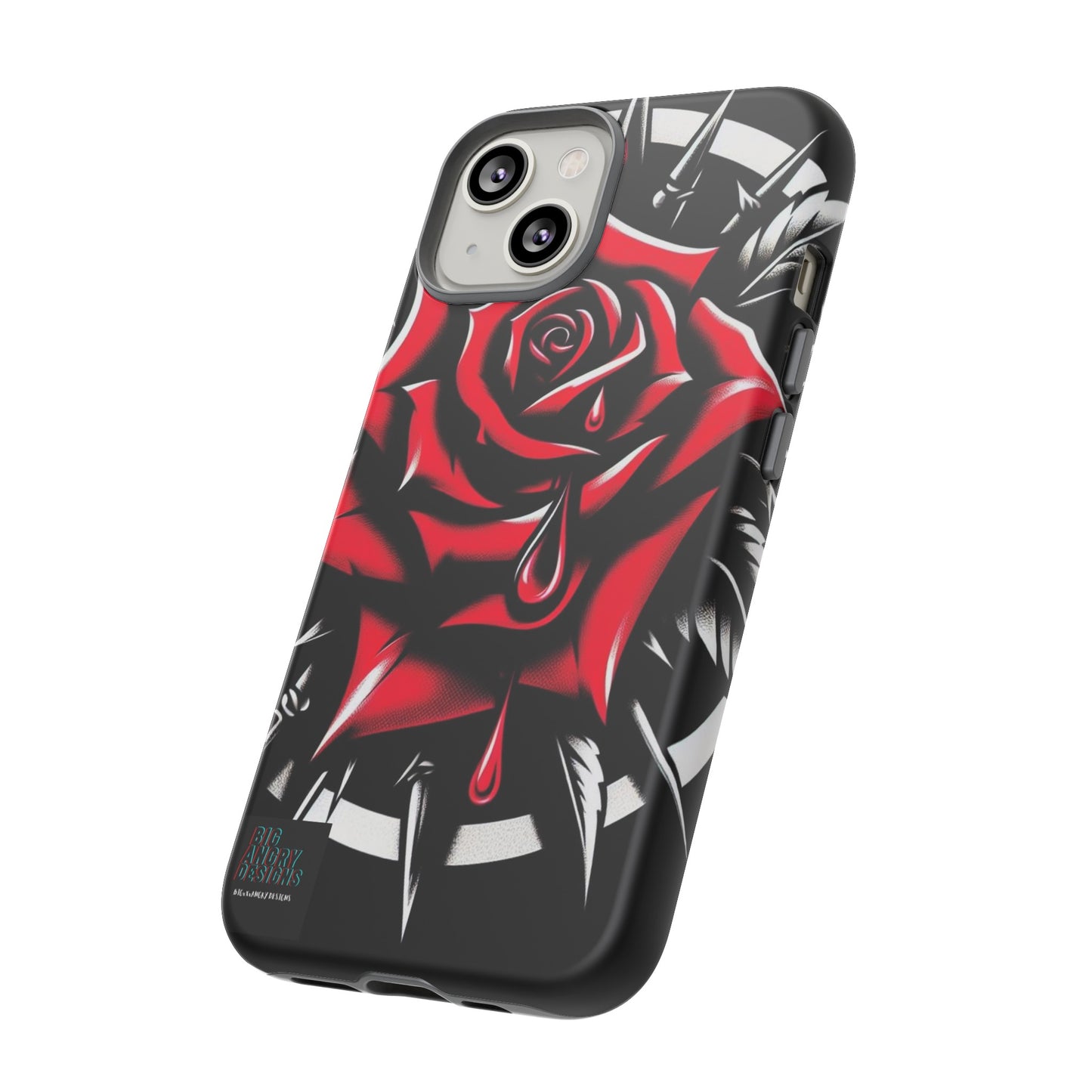 BIGxXxANGRY DESIGNS "Blood Rose" Protective Phone Case