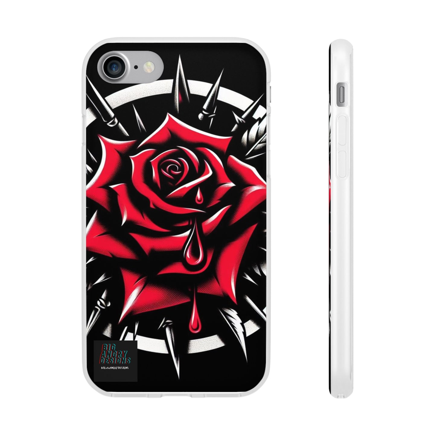 BIGxXxANGRY DESIGNS "Blood Rose" Flex Case