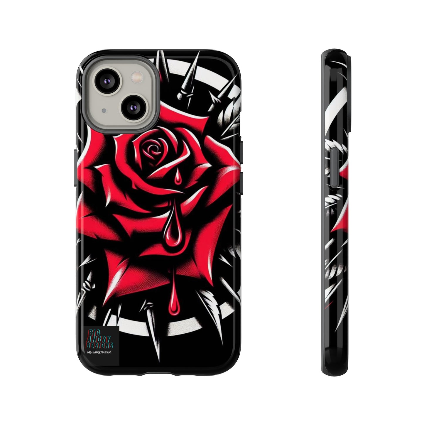 BIGxXxANGRY DESIGNS "Blood Rose" Protective Phone Case