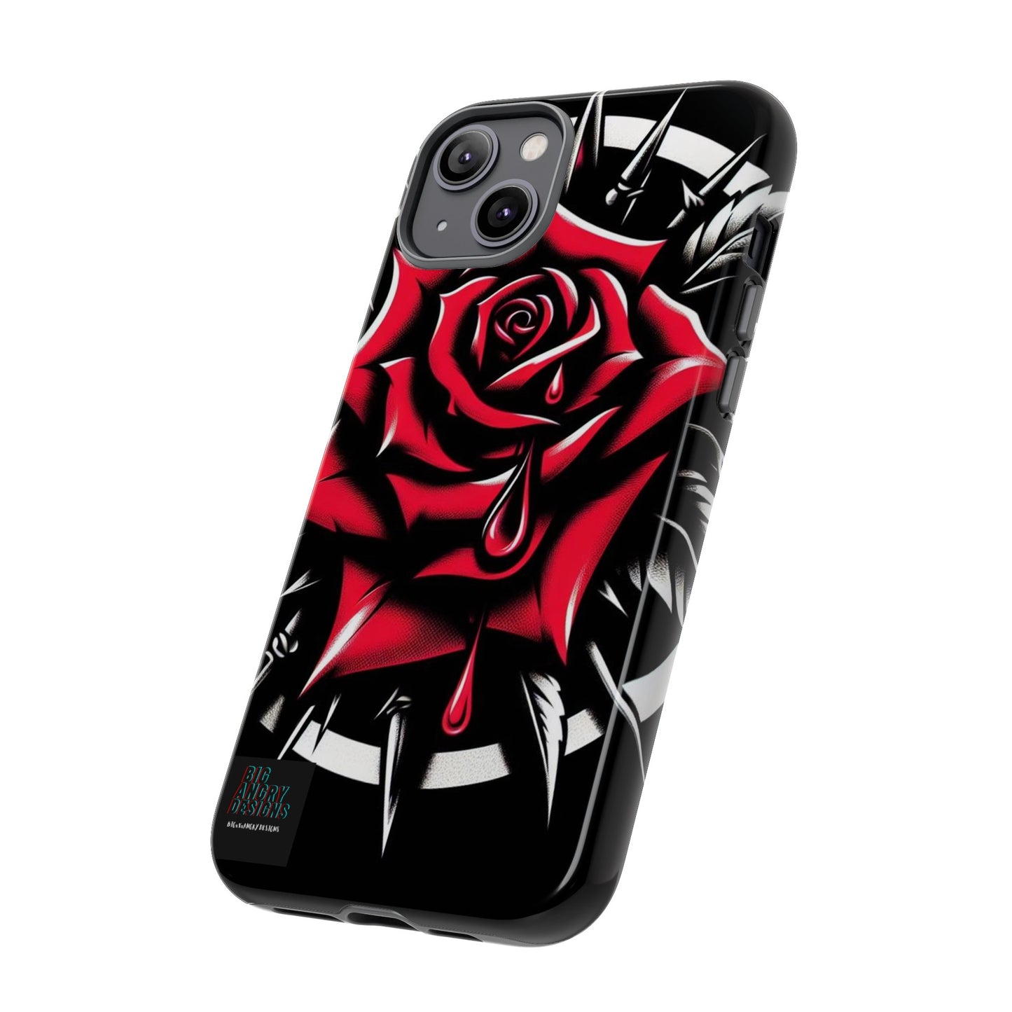 BIGxXxANGRY DESIGNS "Blood Rose" Protective Phone Case