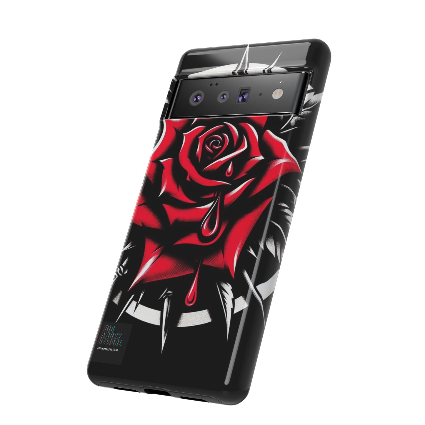 BIGxXxANGRY DESIGNS "Blood Rose" Protective Phone Case