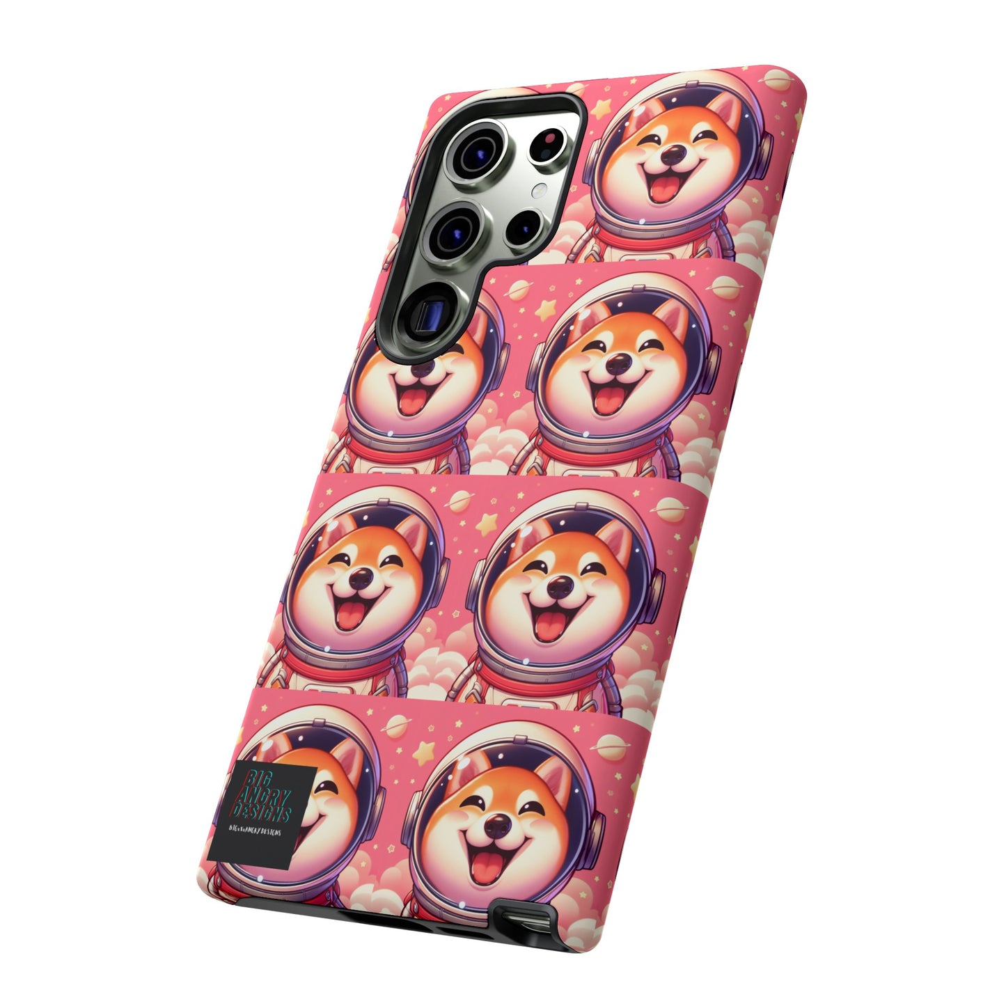 BIGxXxANGRY DESIGNS  Space Pup" Protective Phone Case