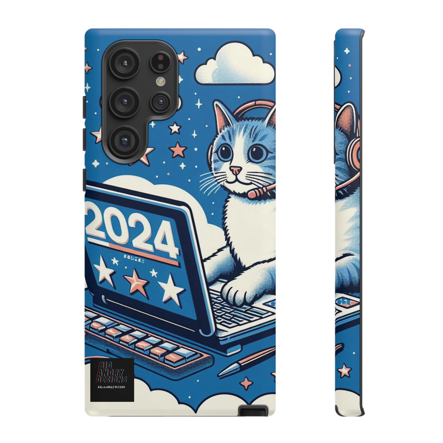 BIGxXxANGRY DESIGNS "2024  Kitty" Protective Phone Case