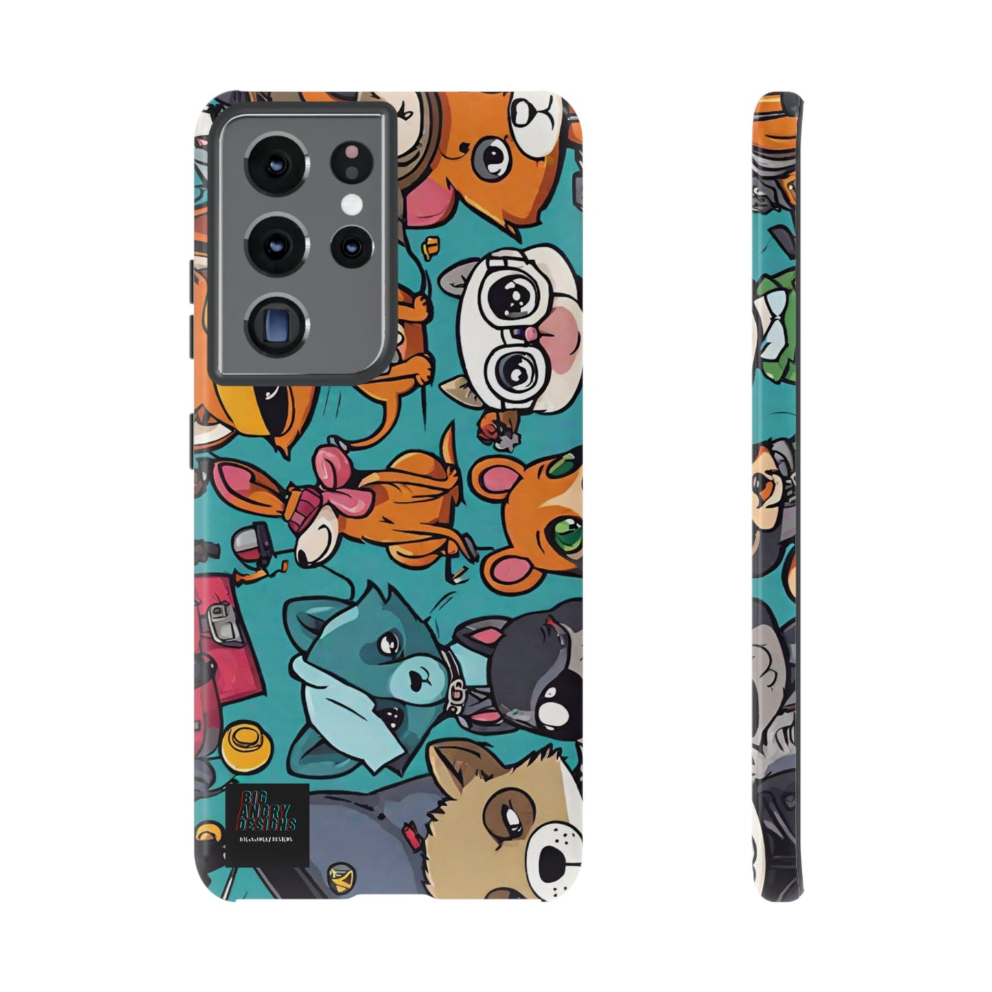 BIGxXxANGRY DESIGNS  "Paw Pals" Protective Phone Case