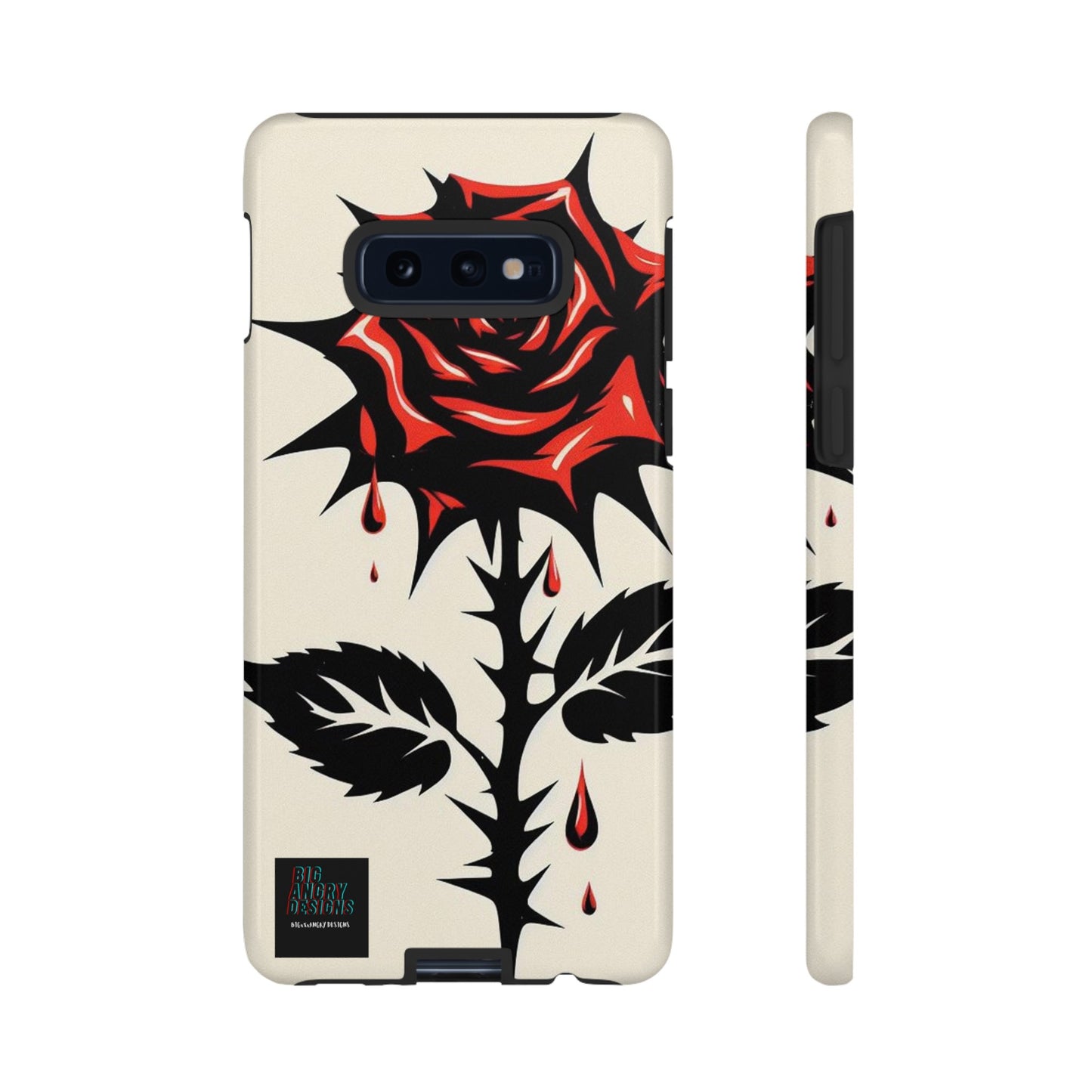 BIGxXxANGRY DESIGNS "KISSED ROSE" Protective Phone Case