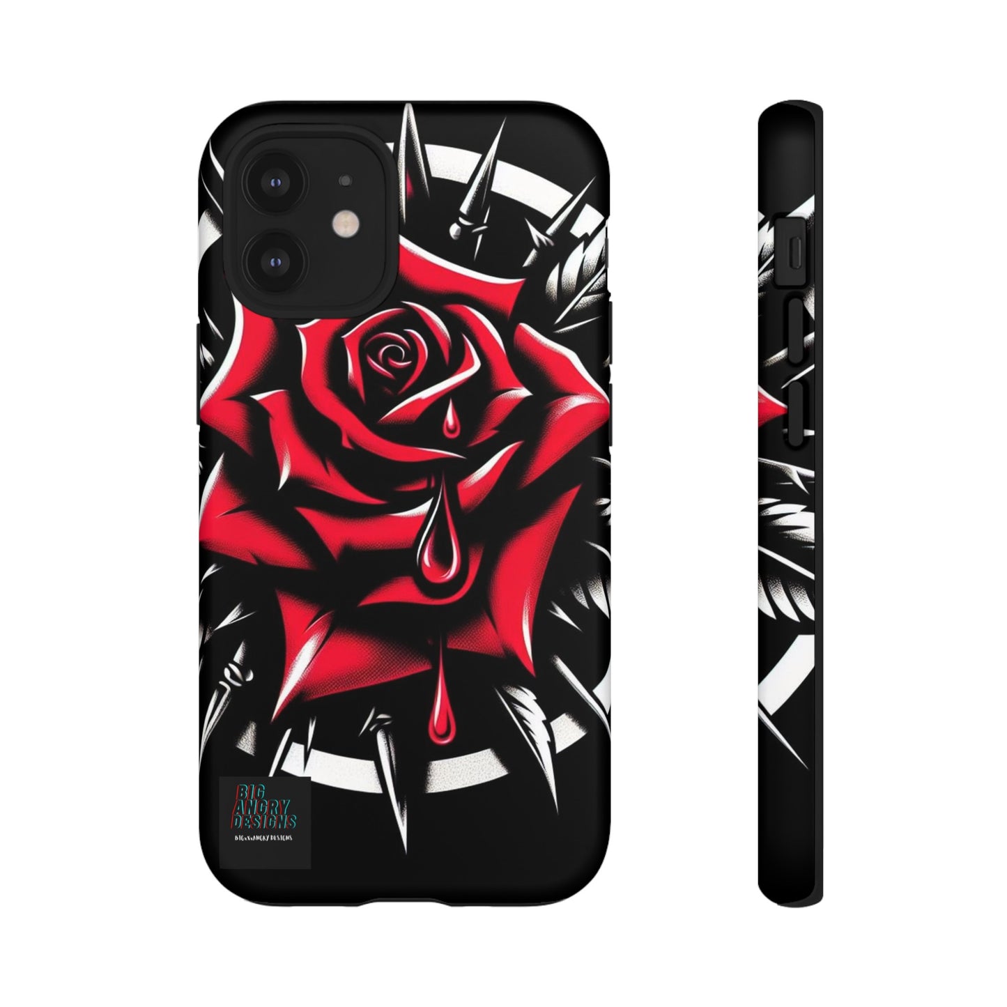 BIGxXxANGRY DESIGNS "Blood Rose" Protective Phone Case