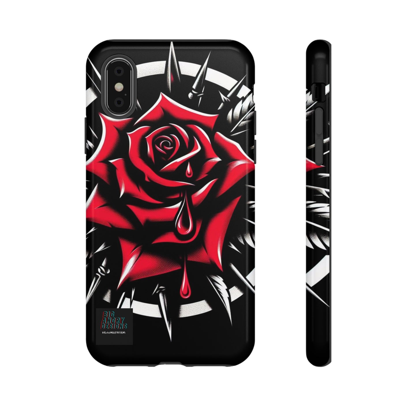 BIGxXxANGRY DESIGNS "Blood Rose" Protective Phone Case