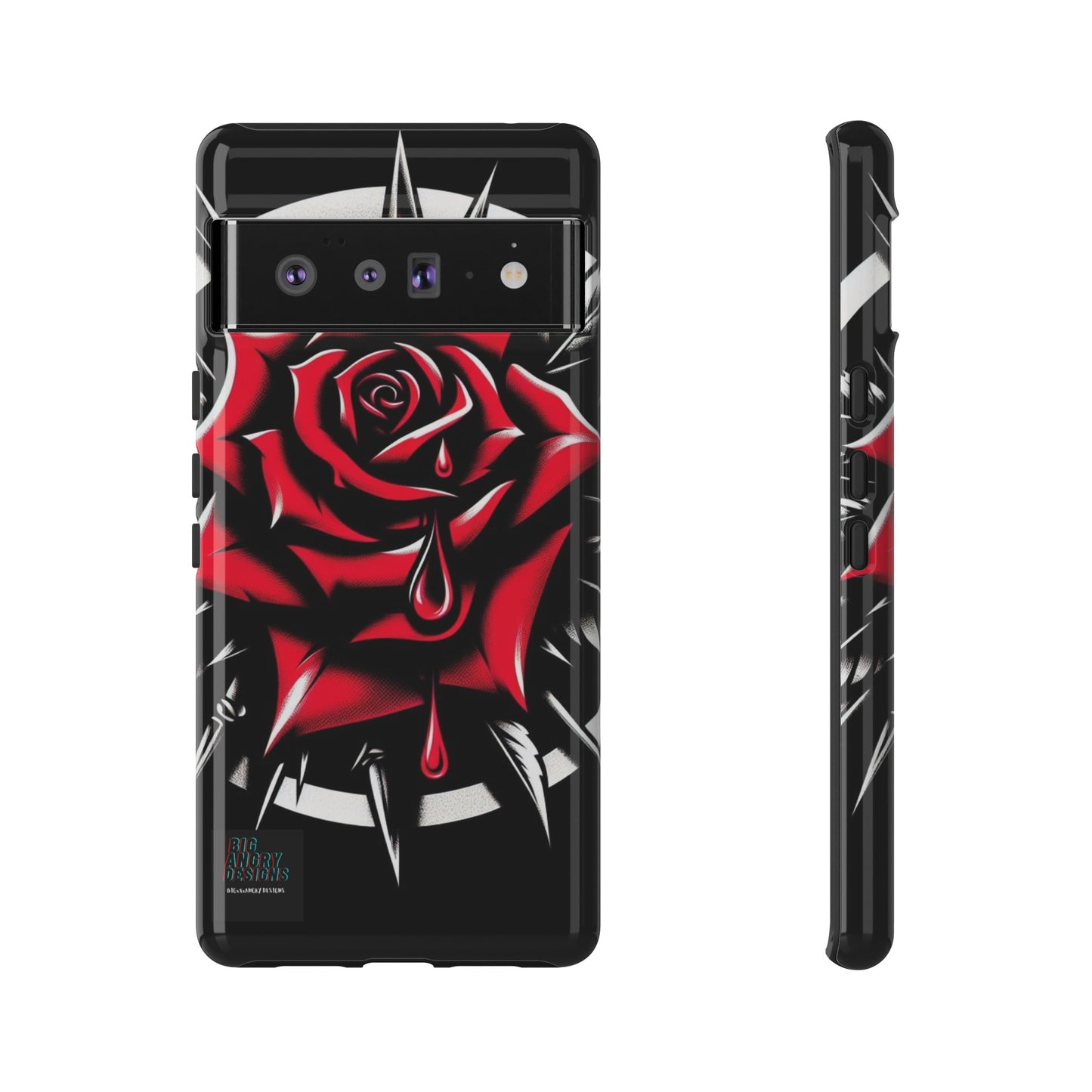 BIGxXxANGRY DESIGNS "Blood Rose" Protective Phone Case