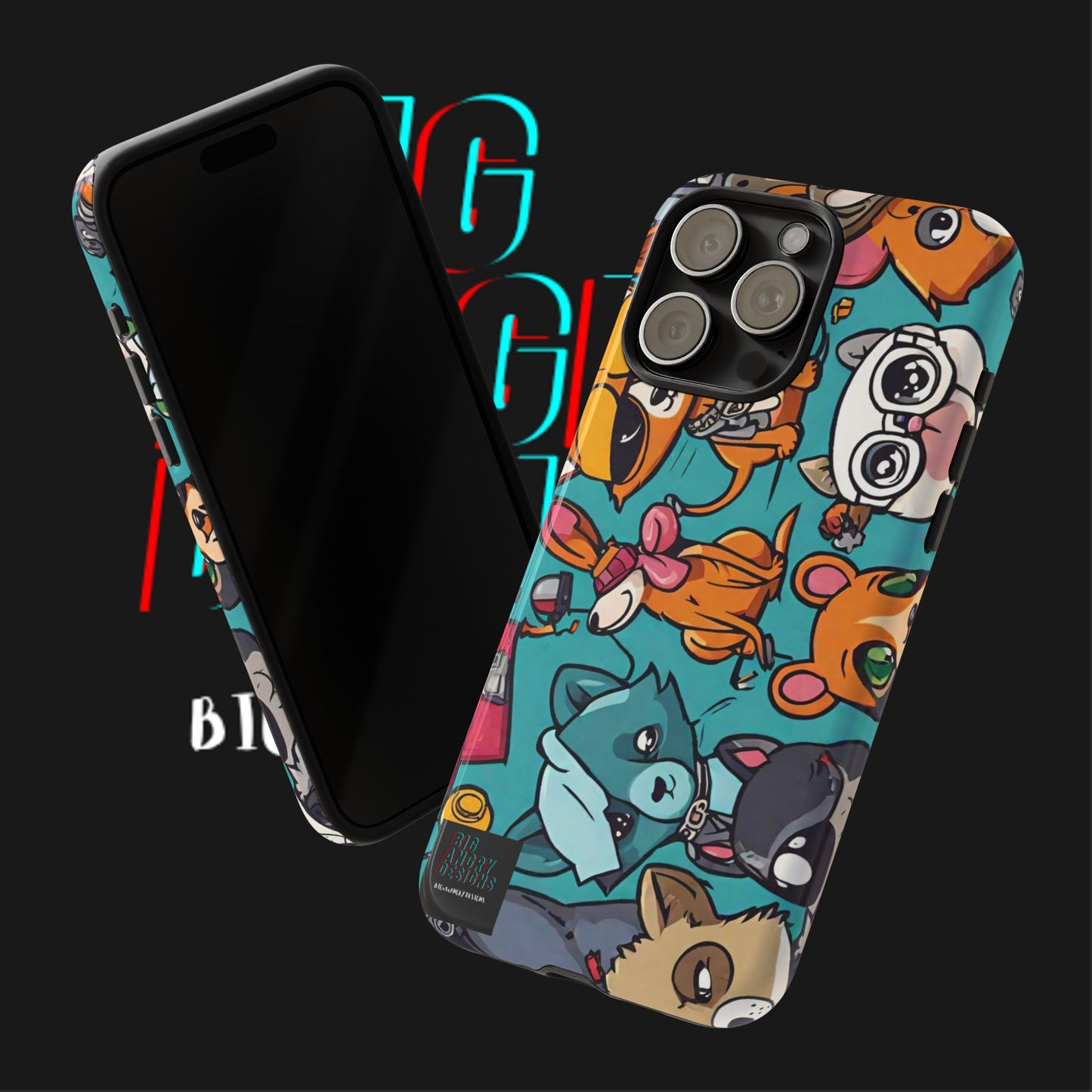 BIGxXxANGRY DESIGNS  "Paw Pals" Protective Phone Case