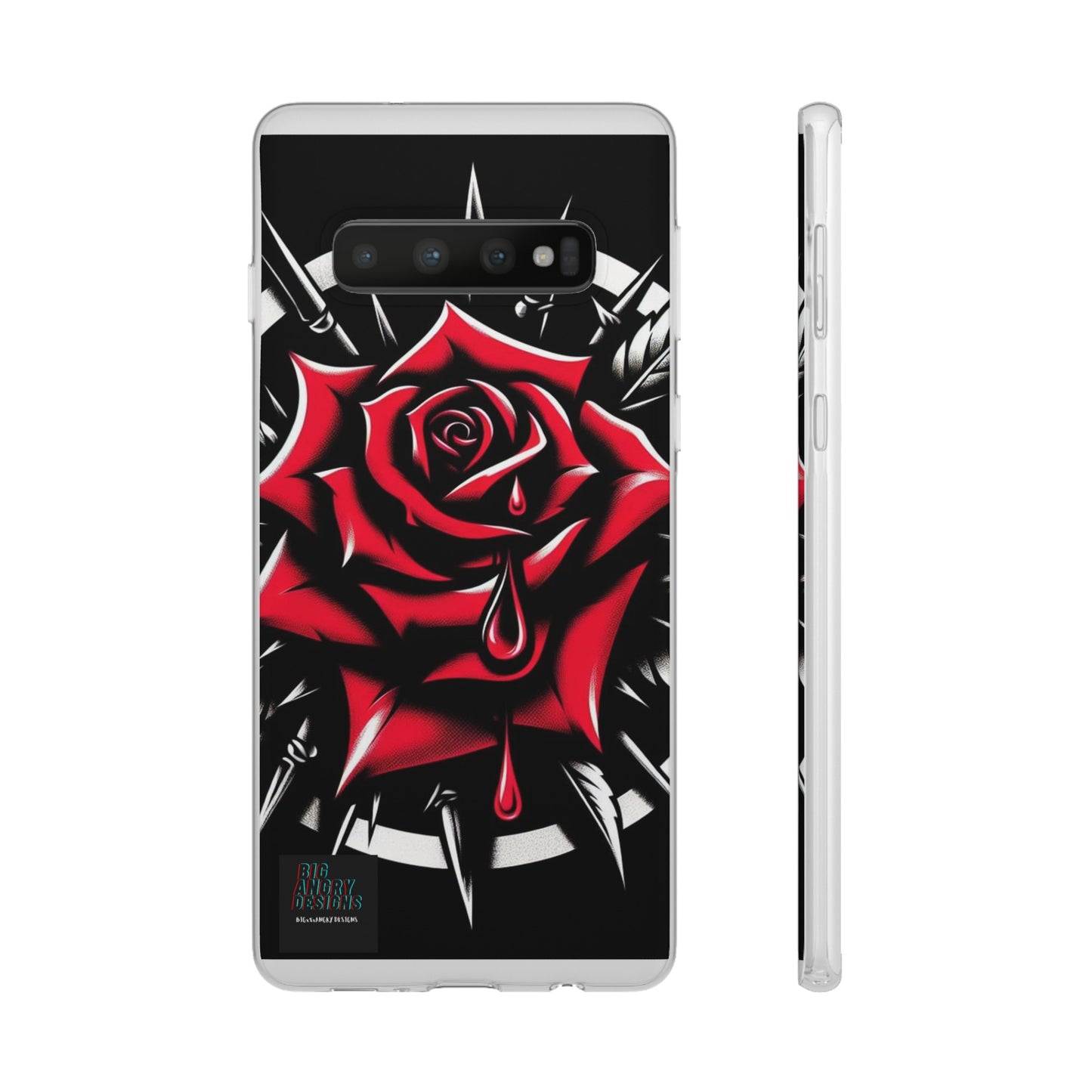 BIGxXxANGRY DESIGNS "Blood Rose" Flex Case