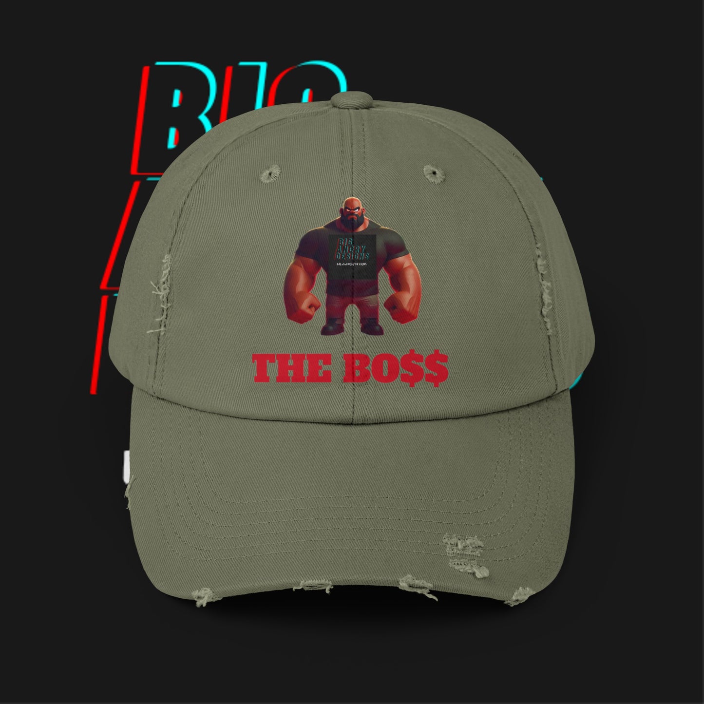 BIGxXxANGRY DESIGNS "THE BO$$" LOGO HAT