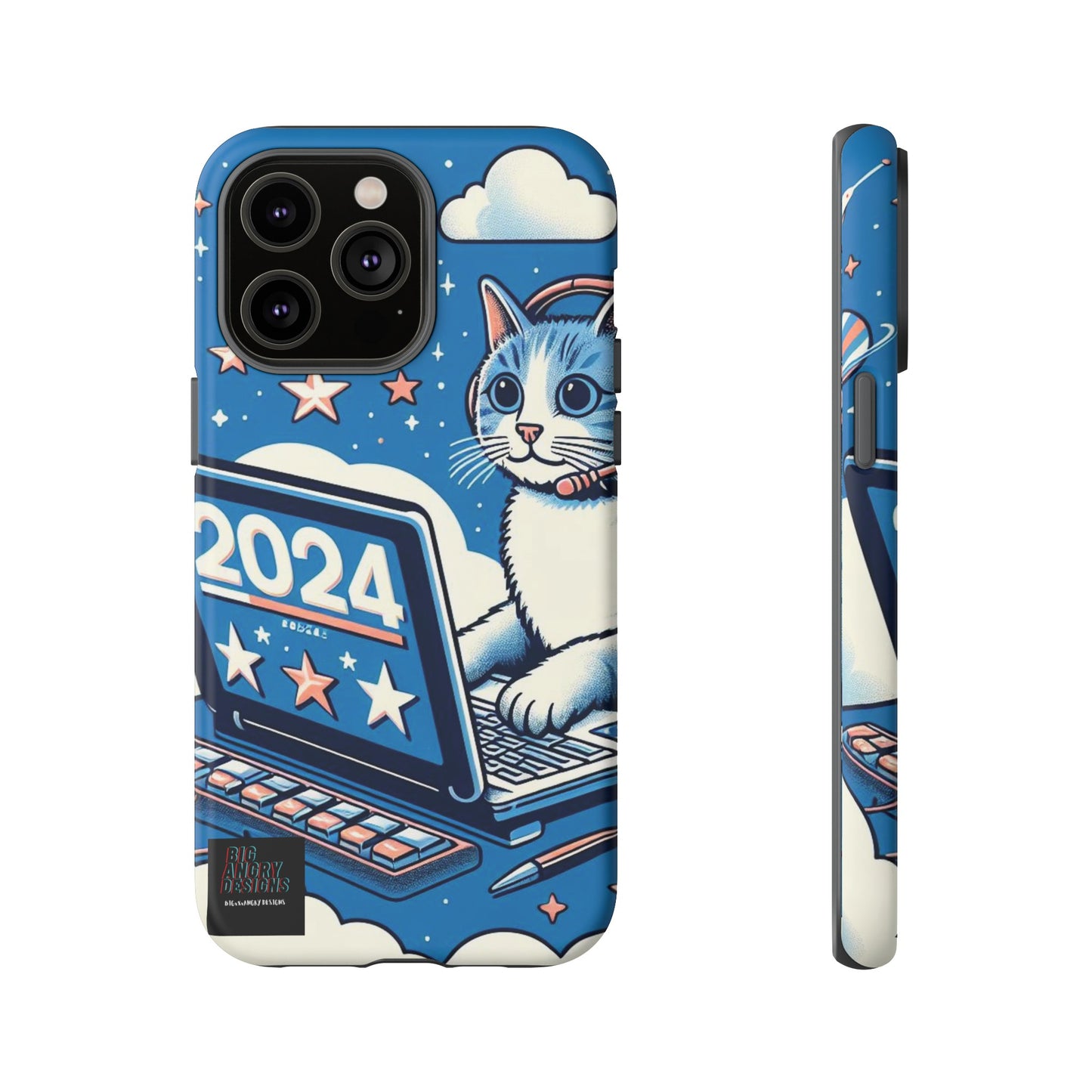 BIGxXxANGRY DESIGNS "2024  Kitty" Protective Phone Case