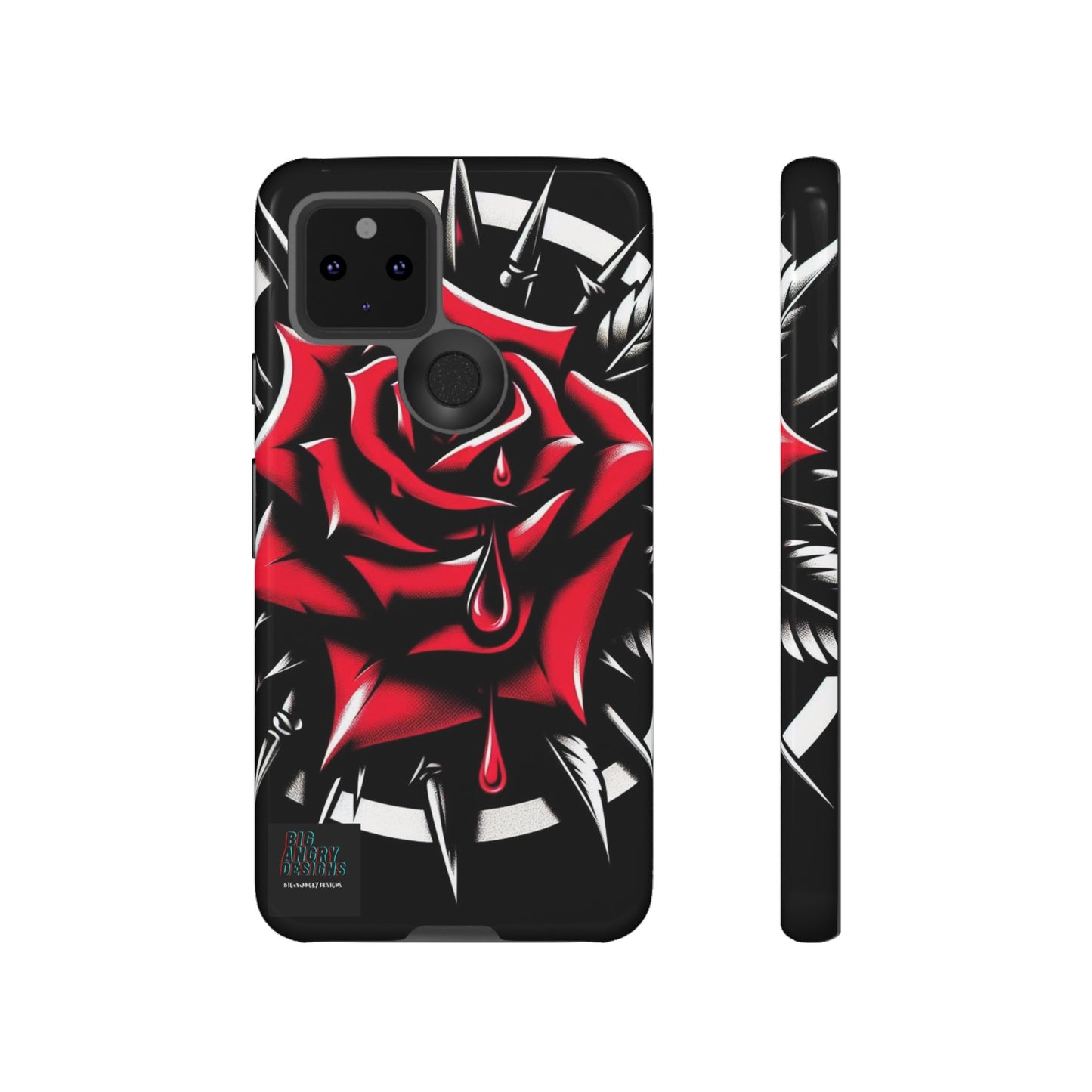 BIGxXxANGRY DESIGNS "Blood Rose" Protective Phone Case