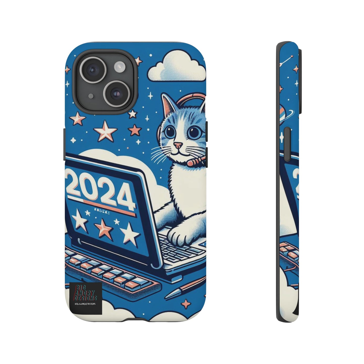 BIGxXxANGRY DESIGNS "2024  Kitty" Protective Phone Case