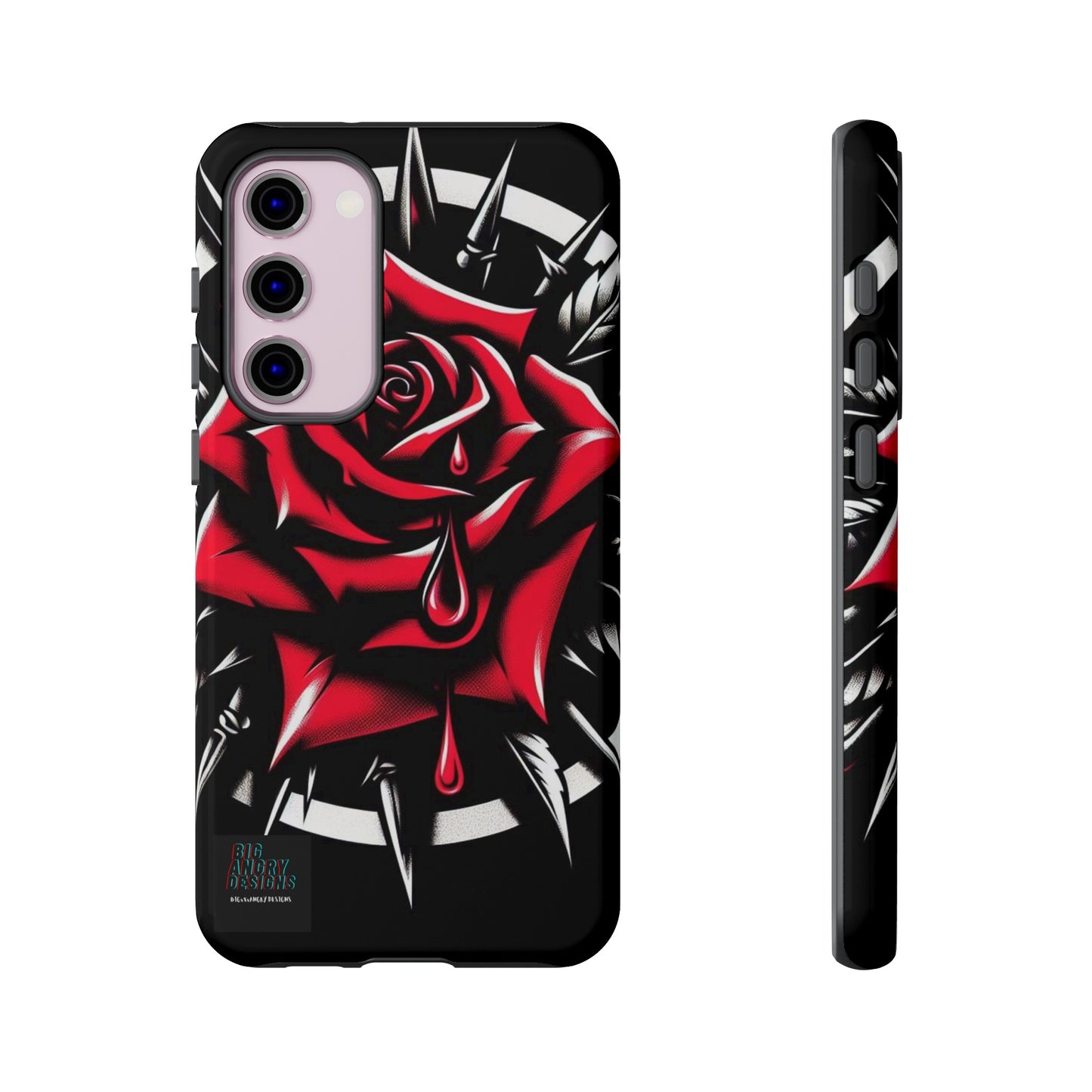 BIGxXxANGRY DESIGNS "Blood Rose" Protective Phone Case