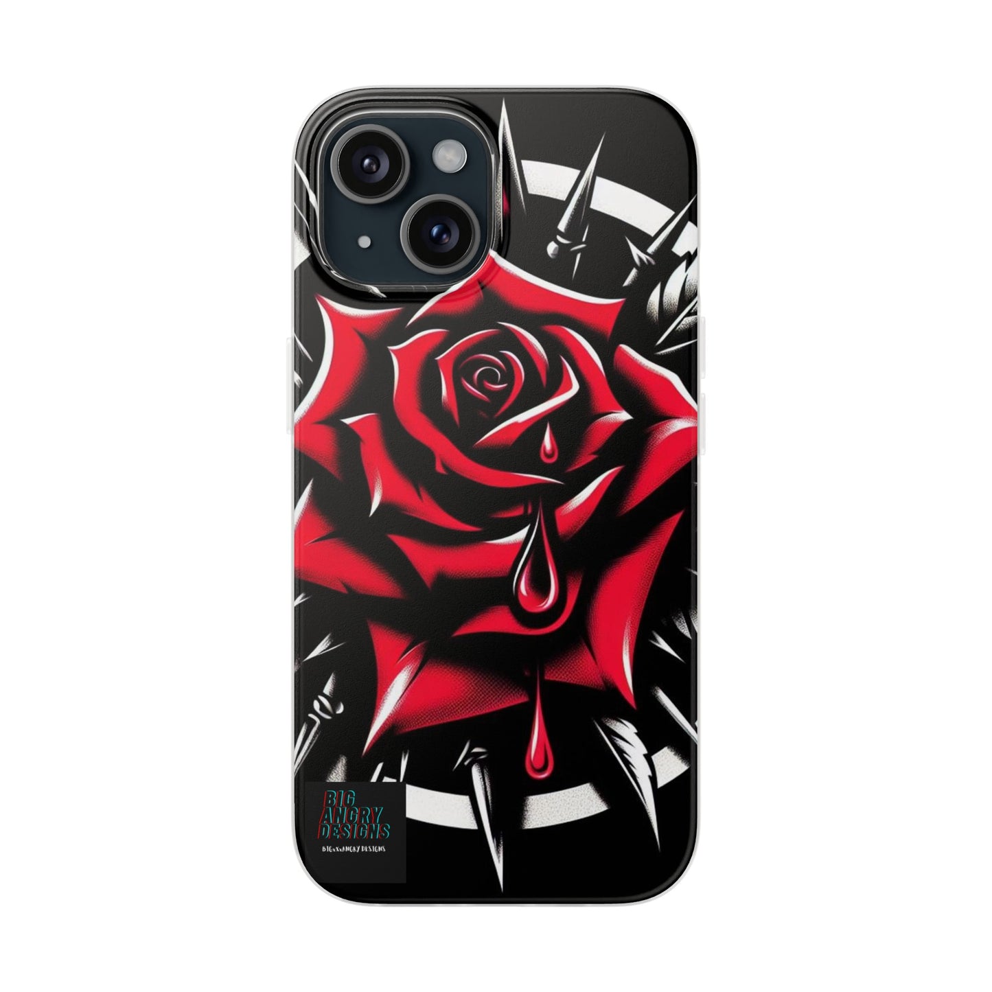 BIGxXxANGRY DESIGNS "Blood Rose" Flex Case