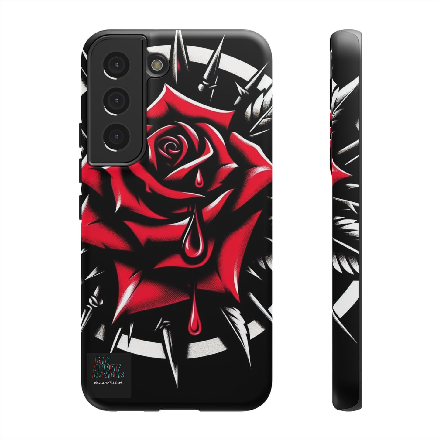 BIGxXxANGRY DESIGNS "Blood Rose" Protective Phone Case