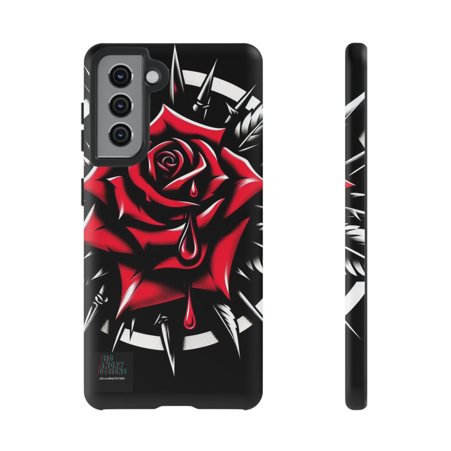 BIGxXxANGRY DESIGNS "Blood Rose" Protective Phone Case