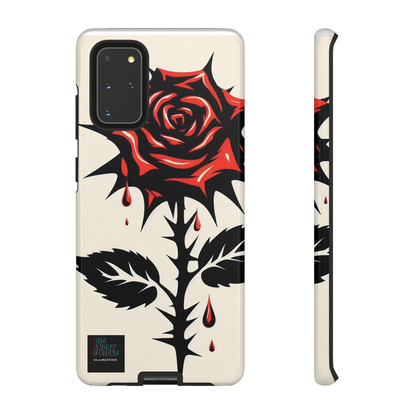 BIGxXxANGRY DESIGNS "KISSED ROSE" Protective Phone Case