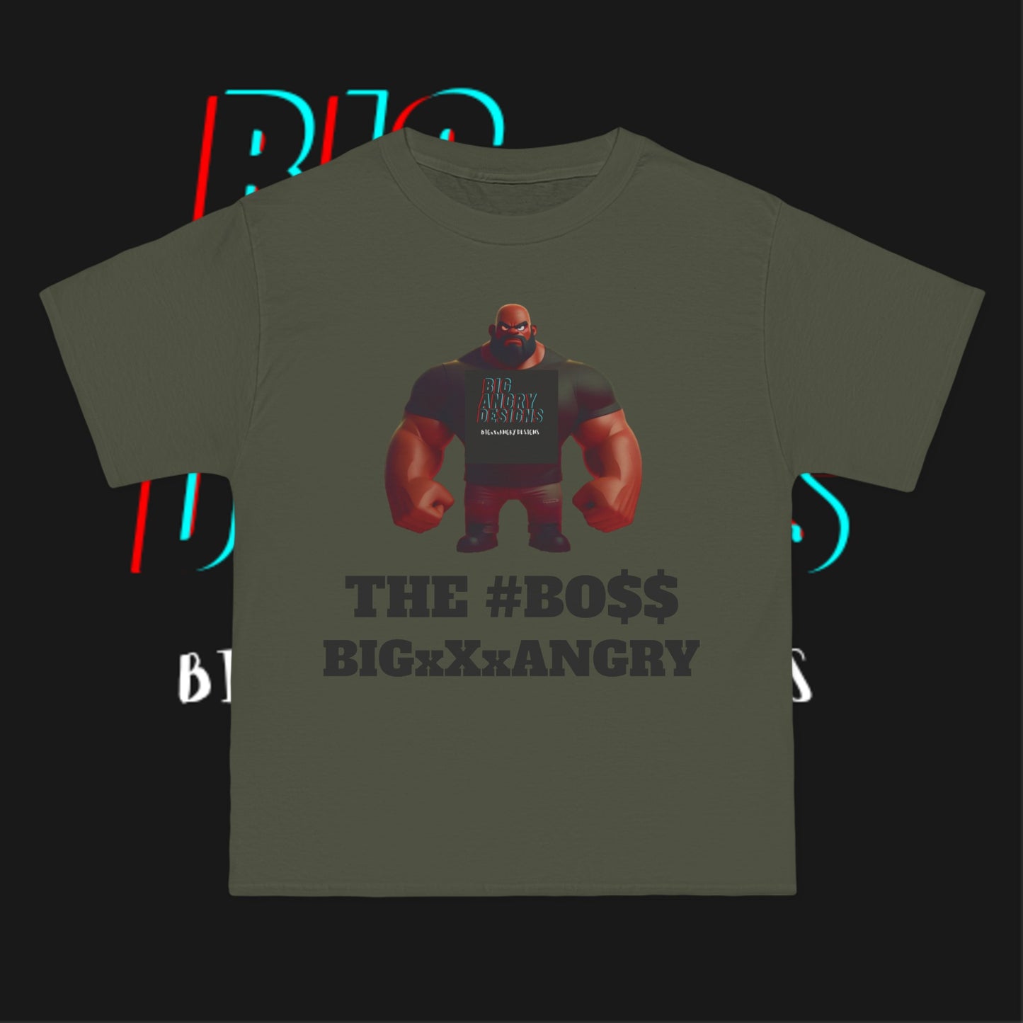 BIGxXxANGRY DESIGNS "THE #BOSS" T-SHIRT