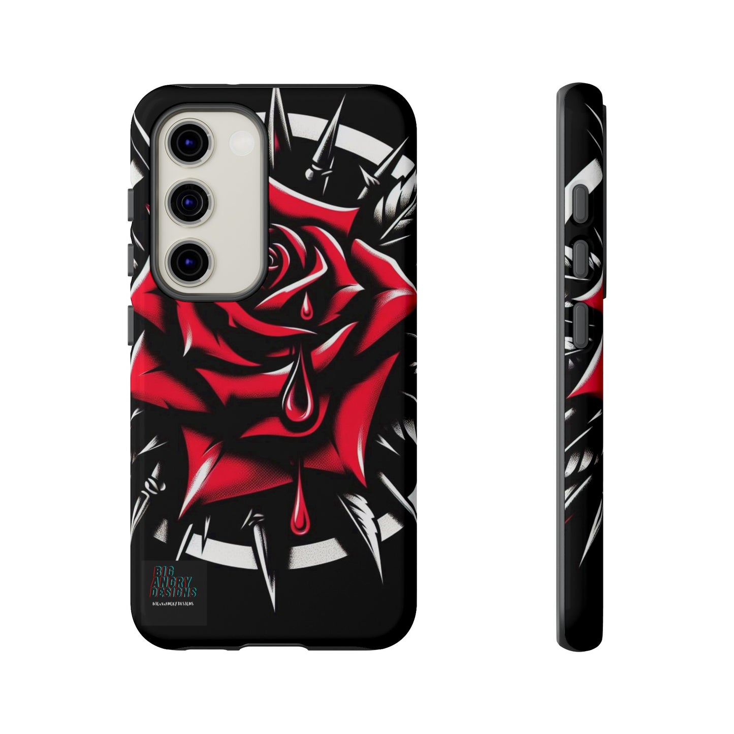 BIGxXxANGRY DESIGNS "Blood Rose" Protective Phone Case